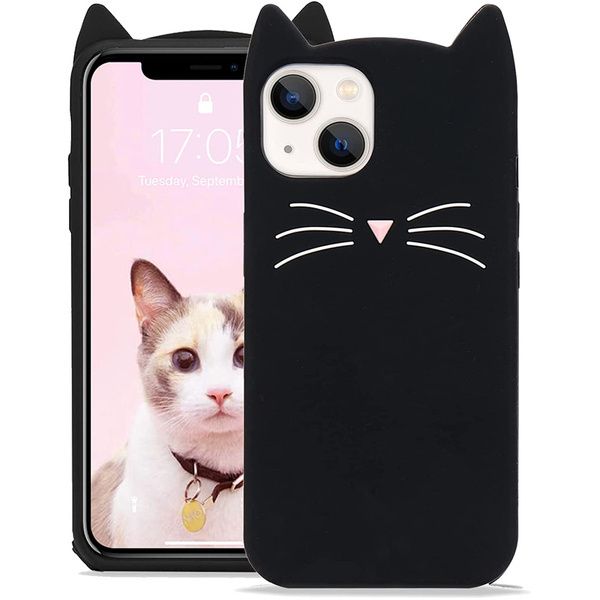 ETUI DO IPHONE 11 CASE OBUDOWA COVER POKROWIEC FUTERAŁ PLECKI CZARNY KOTEK zdjęcie 2