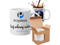 Kubek z twoim własnym dowolnym nadrukiem +pudełko gratis!