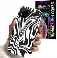 ETUI DO REALME C11 2021 - ABSTRAKCJA ZEBRA MODNE WZORY DLA KOBIET + SZKŁO