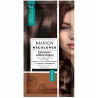 MARION RECOLORED SZAMPON KOLORYZUJĄCY SZAMPONETKA 4.3 ORZECHOWY BRĄZ 35 ML
