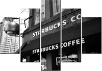 105CM 150CM OBRAZ 5 ELEM STARBUCKS MITH HUANG DRUK