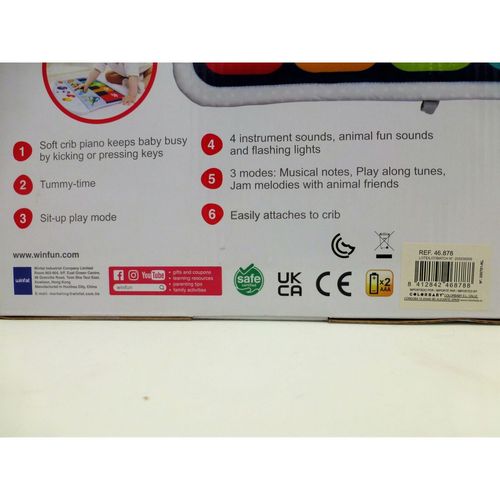 Pianino Interaktywne dla Bobasa Winfun 42 x 3 x 32 cm (4 Sztuk) na Arena.pl