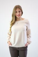 Elegancka bluzka Blue Beżowa 46