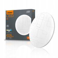 2 x Lampa, plafon, oprawa LED sufitowa VIDEX 4320lm 48W 48cm Prostokątny wz