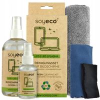 PŁYN DO CZYSZCZENIA EKRANÓW TV LCD LCD MONITORÓW ZESTAW Z MIKROFIBRĄ x3