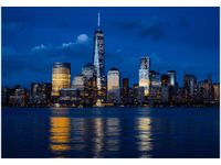 100 70CM OBRAZ PŁÓTNO NOWY JORK RZEKĄ HUDSON PŁÓTNO RAMA