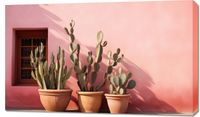 Obraz 100x60cm Kaktusy w Świetle