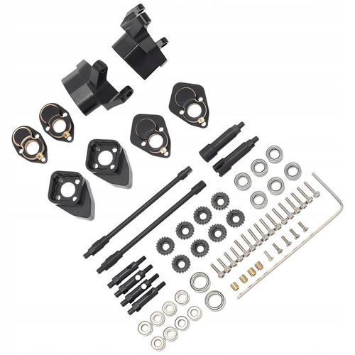 1/24 Metalowe części zamienne do przedniej i tylnej osi do Axial SCX24 C10 na Arena.pl