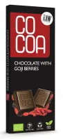 Czekolada Surowa Z Jagodami Goji BIO 40 g - Cocoa