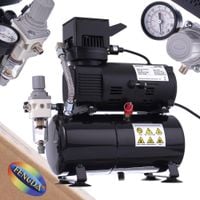 kompresor aerografu butla dwa wentylatory fengda