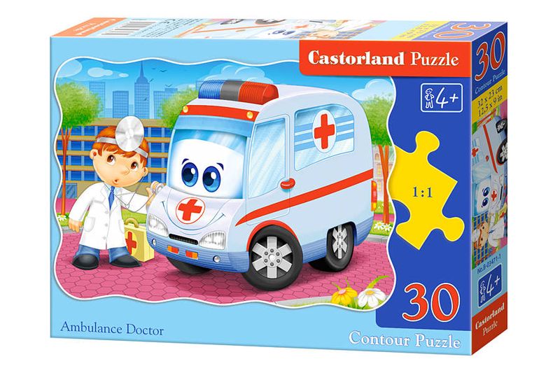 Puzzle 30 el.  Ambulance Doctor zdjęcie 1