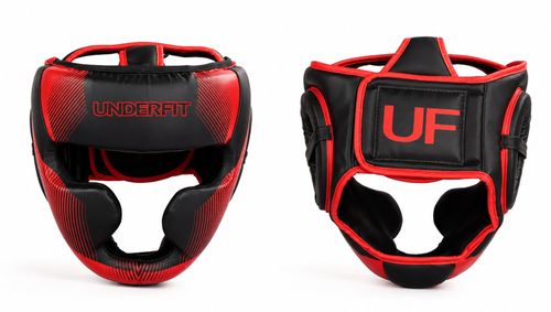 Kask bokserski UNDERFIT Core czerwony M na Arena.pl