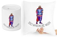 Dla Wujka Zestaw Poduszka + Skarbonka Prezent Z Nadrukiem Ze Zdjęciem