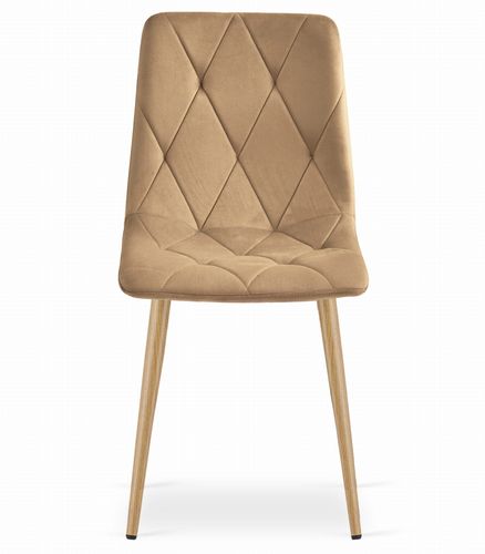 Krzesło LIBRA - brązowy aksamit / nogi kolor drewna x 3 na Arena.pl