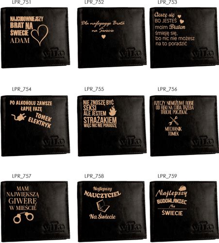 Portfel grawerowany DLA DZIADKA skóra TWÓJ TEKST na Arena.pl