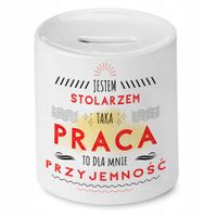 Skarbonka Dla Stolarza Na Urodziny Na Prezent Z Nadrukiem Ze Zdjęciem