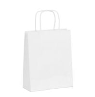 torba papierowa biała 32x17x39 cm skr. rączka 25szt.