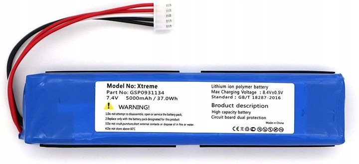 NOWA ORYGINALNA BATERIA JBL XTREME GSP0931134 zdjęcie 1