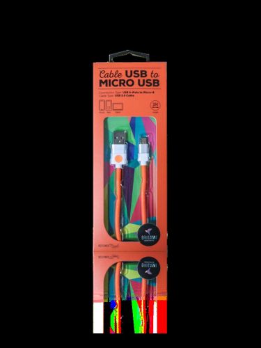 Origami USB--micro USB cable 2m Orange na Arena.pl