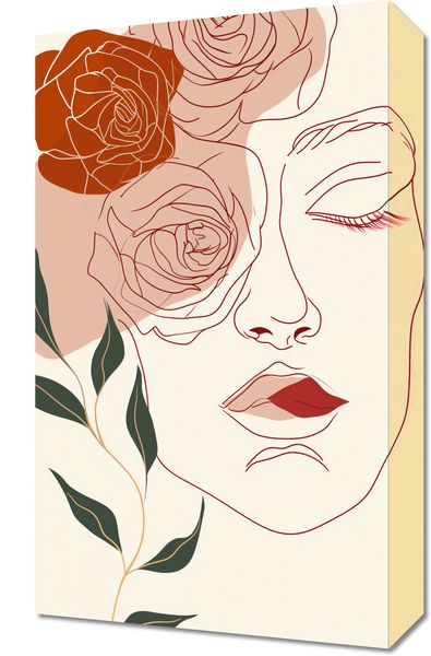 Obraz 30x50cm Beż i Twarz zdjęcie 1