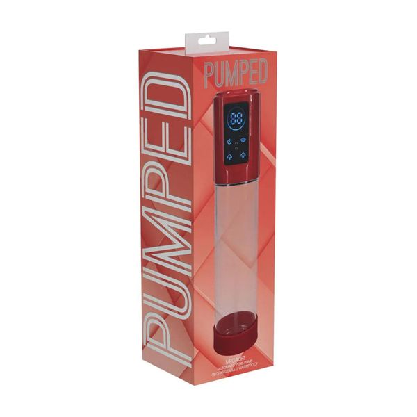 Megalift - Automatic Waterproof Penis Pump - Metallic Red zdjęcie 2