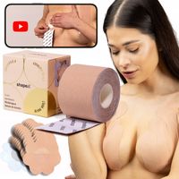 SHAPEIT. TAŚMA DO BIUSTU PODNOSZENIA BIUSTU TAPING PIERSI +INSTRUKCJA VIDEO