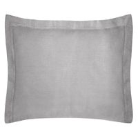 POSZEWKA GŁADKA Z OZDOBNĄ KANTĄ 70X90 CM SZARA