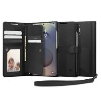 Etui Portfel Spigen Wallet S DO Samsung Galaxy S25 Ultra Skóra Czarne