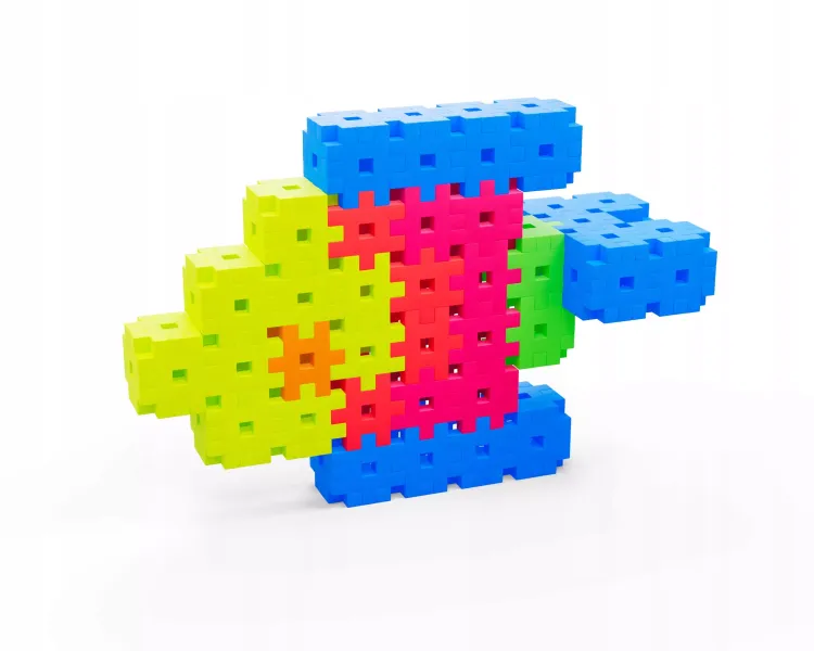 Klocki Konstrukcyjne Meli Basic Neon Edu 1200 el. zdjęcie 2