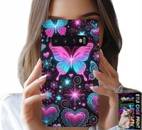 ETUI DO SAMSUNG GALAXY S10 PLUS - KOLOROWY MOTYLEK SERCE MODNE WZORY CASE