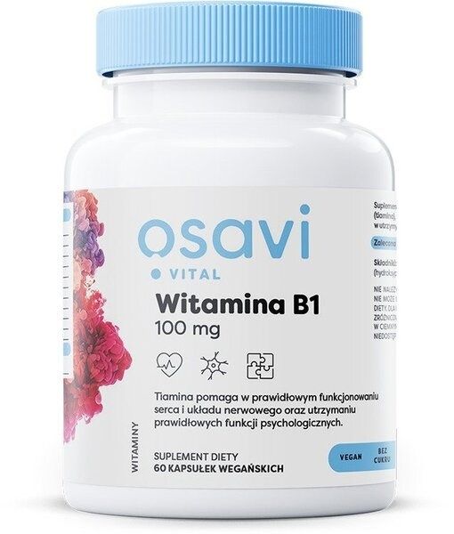 OSAVI Witamina B1 100 mg (60 kaps.) zdjęcie 1