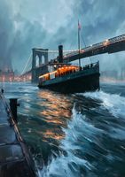 Plakat 21x29,7cm Stary Parowiec