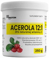 Proton Labs ACEROLA Proszek ekstrakt 12:1 naturalna WITAMINA C 250g
