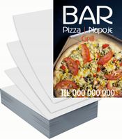 Ulotki A6 reklamowe firmowe 100 szt BAR PIZZA NAPOJE GRILL projekt w cenie