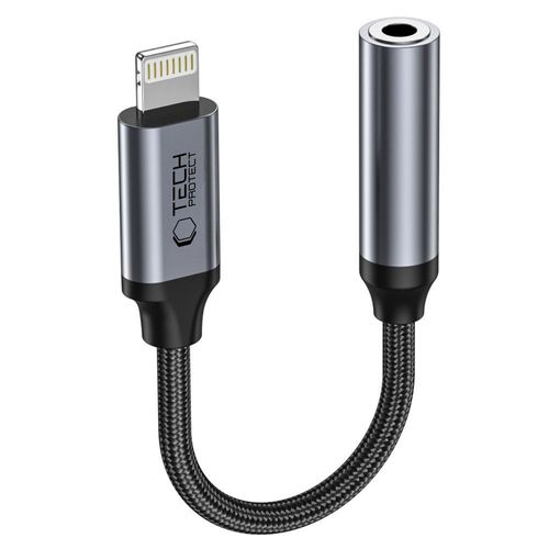 Adapter przejściówka iPhone Lightning - mini jack 3.5mm - czarny na Arena.pl