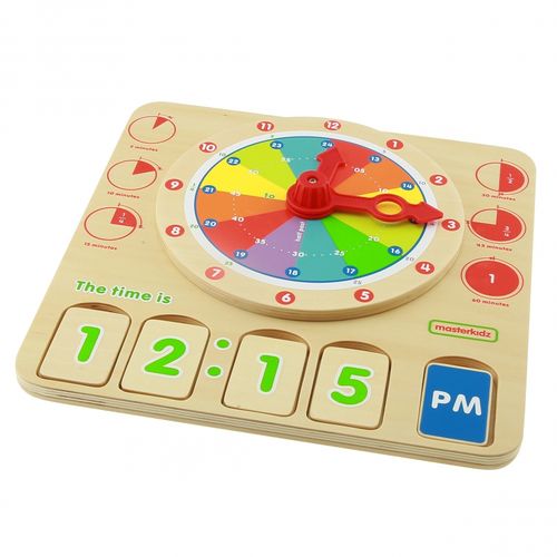 MASTERKIDZ TABLICA EDUKACYJNA NAUKA CZASU na Arena.pl