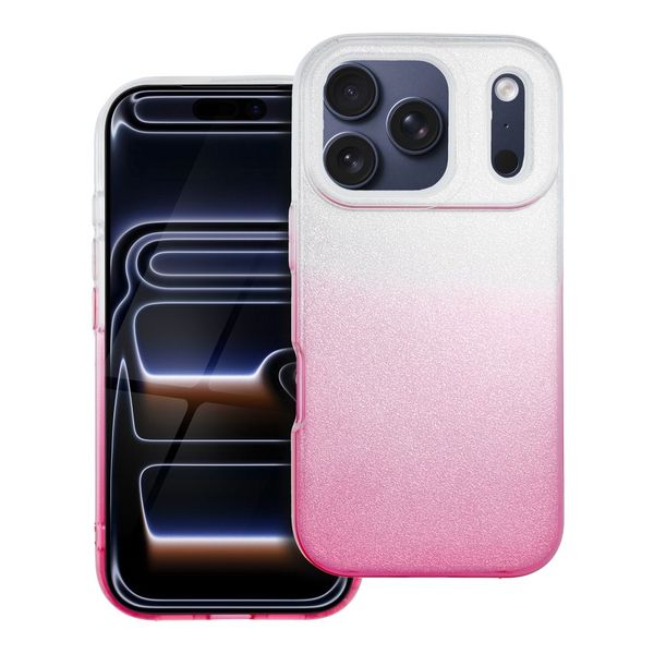 Futerał SHINING do IPHONE 17 Pro transparentny różowy zdjęcie 1