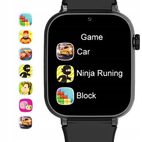 Smartwatch dla dzieci Dziecka 4G Manta Kevin Czarny GPS Gry SOS Rozmowy na Arena.pl