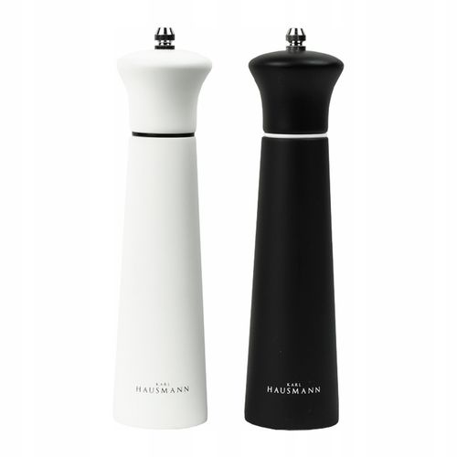 MŁYNEK RĘCZNY ZESTAW 2 SZT DO MIELENIA SOLI PIEPRZU PRZYPRAW BIAŁY I CZARNY na Arena.pl