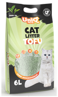 Żwirek dla kota tofu zielona herbata biodegradowalny 2,5kg UNIQ PETS