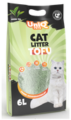 Żwirek dla kota tofu zielona herbata biodegradowalny 2,5kg UNIQ PETS