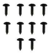 10x Wkręt montażowy czarny M3x10 krzyżak Philips łeb grzybkowy