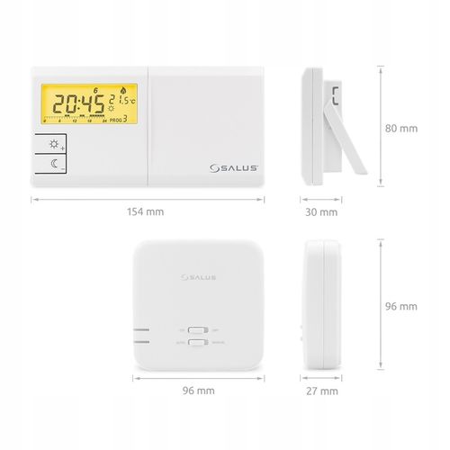 SALUS STEROWNIK REGULATOR 091FLRFV2 TERMOSTAT PIECA KOTŁA BEZPRZEWODOWY na Arena.pl