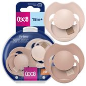 LOVI Smoczek uspokajający dynamiczny PRIME 18m+ Nude / Blush 2 SZTUKI