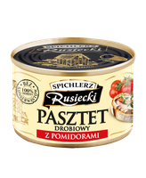 PAMAPOL PASZTET DROBIOWY Z POMIDORAMI 160G SPICHLERZ RUSIECKI PUSZKA