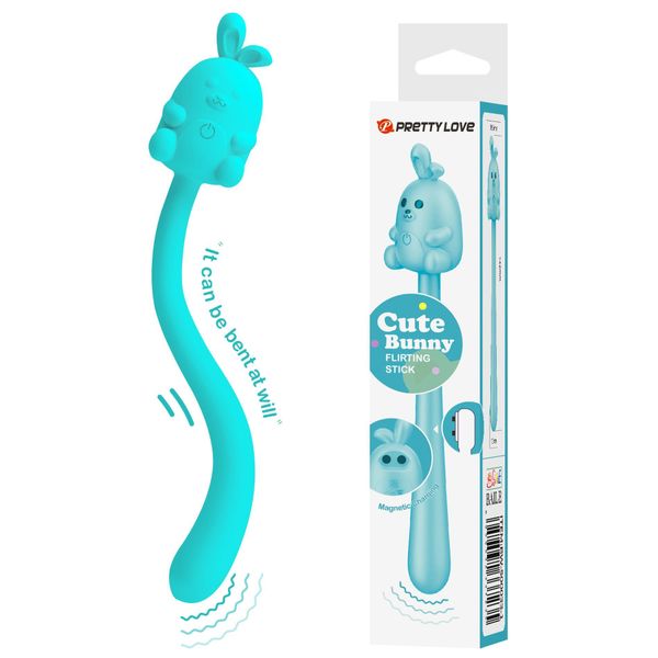 Cute Bunny, Flirting Stick, 7 Vibration Functions, Magnetic Usb Charging zdjęcie 1
