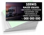 Wizytówki firmowe 100szt DUŻO WZORÓW do wyboru MECHANIKA WULKNIZCJA