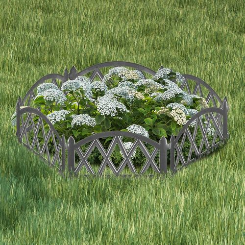 Płotek Ogrodowy Plastikowy Szary Border Palisada Obrzeże Trawnik 49 cm na Arena.pl