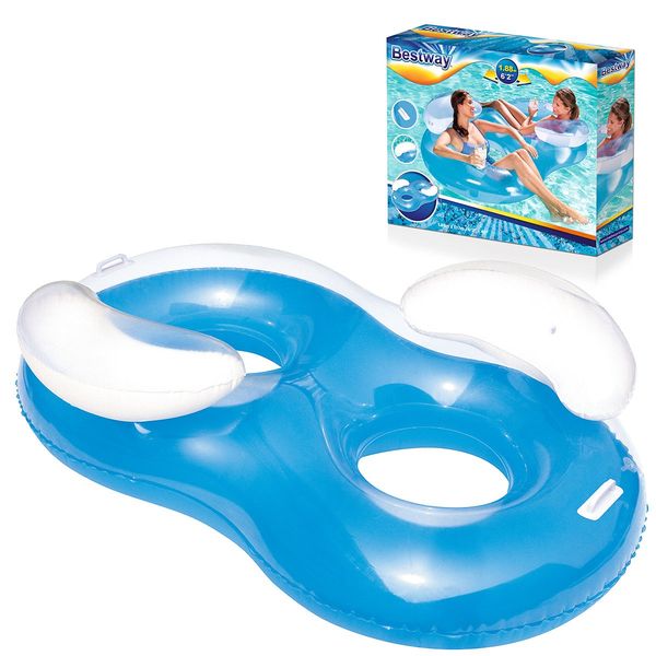 Fotel dmuchany podwójny Double Ring Bestway 43009 zdjęcie 1