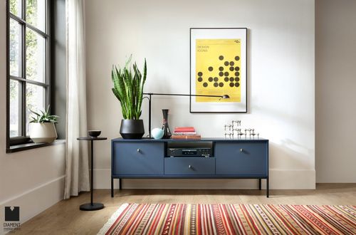 Szafka RTV Evora granatowa na Arena.pl